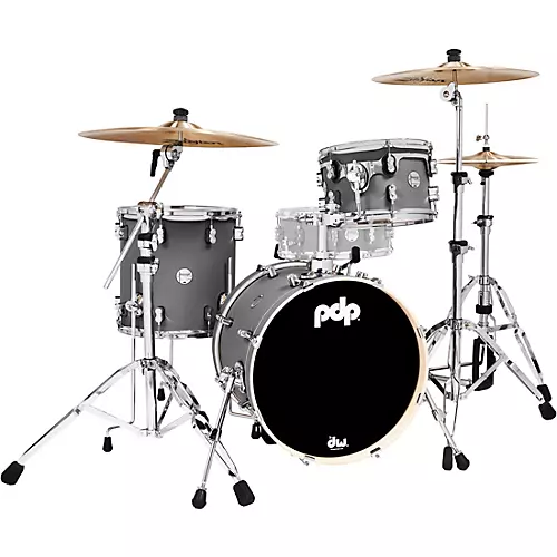 PDP by DW Concept Maple 3-Piece Bop Shell Pack Satin Black - musicians--Friend