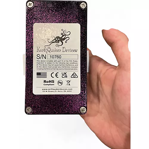 Used EarthQuaker Devices Hizumatis LE Gear Hero Purple Sparkle Effect Pedal - musicians--Friend