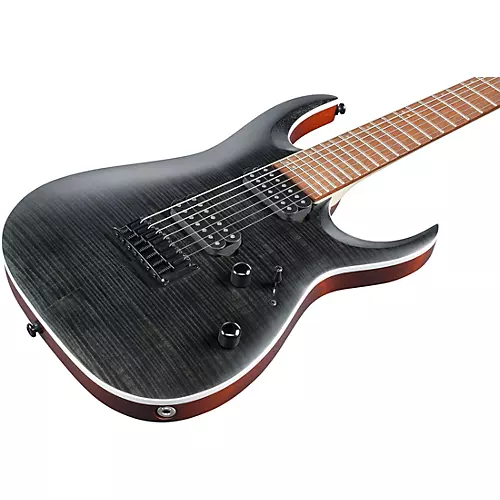 Ibanez RGA Series RGA742FM 7-String Electric Guitar Transparent Gray Flat - musicians--Friend