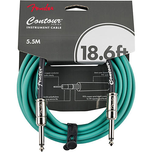 Fender Straight to Straight Instrument Contour Cable 18.6 ft. Burgundy Mist - musicians--Friend