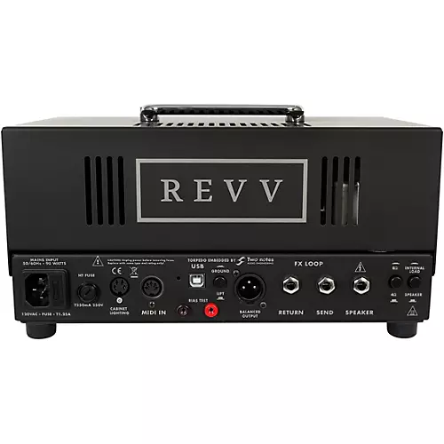 Revv Amplification D20 20W Tube Guitar Amp Head Black - musicians--Friend