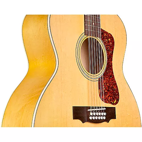 Guild F-2512E Jumbo 12-String Acoustic-Electric Guitar Natural - musicians--Friend