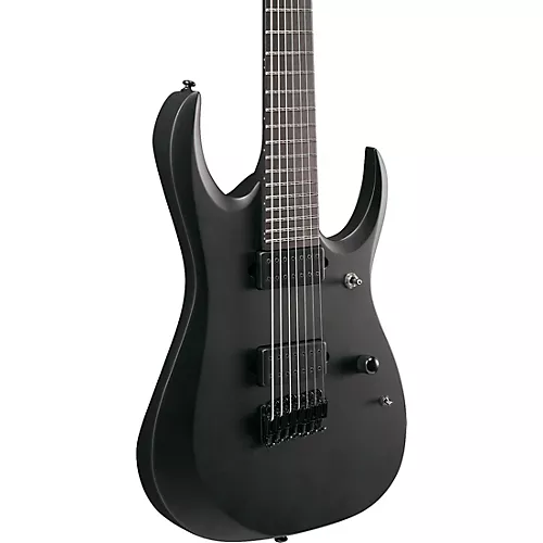 Ibanez RGD Iron Label 7-String Electric Guitar Black Flat - musicians--Friend