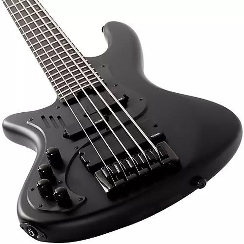 Schecter Guitar Research Stiletto-5 Stealth Pro LH Satin Black - musicians--Friend