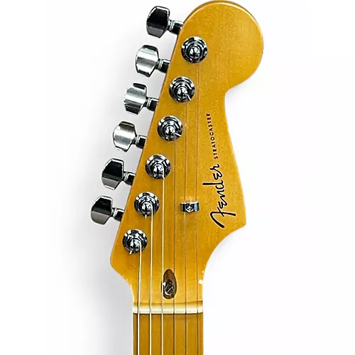 Used 2022 Fender American Ultra Stratocaster HSS Texas Tea Solid Body Electric Guitar Texas Tea - musicians--Friend