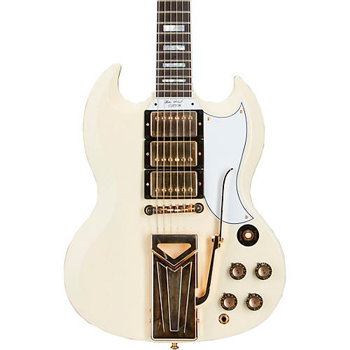 Gibson Custom 60th Anniversary 1961 SG Les Paul Custom VOS Electric Guitar Classic White - musicians--Friend