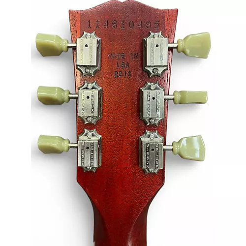 Used Gibson Les Paul Studio Red Solid Body Electric Guitar Red - musicians--Friend