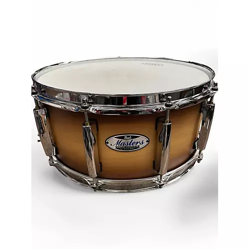 Used Pearl 14in MASTERS MAPLE COMPLETE SATIN NATURAL Drum SATIN NATURAL 33 - musicians--Friend