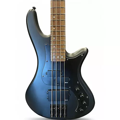 Used Schecter Guitar Research Stiletto Stealth 4 Stealth Electric Bass Guitar Stealth - musicians--Friend