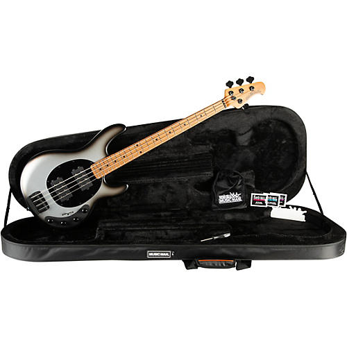 Ernie Ball Music Man StingRay Special HH Electric Bass Guitar Black and Chrome - musicians--Friend