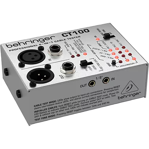 Behringer CT100 6-in-1 Cable Tester - musicians--Friend