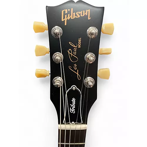 Used 2021 Gibson Les Paul Tribute Cherry Sunburst Solid Body Electric Guitar Cherry Sunburst - musicians--Friend