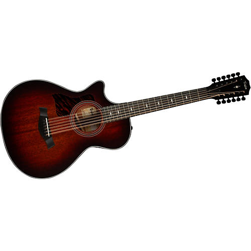 Taylor 362ce 12-Fret 12-String Left-Handed Grand Concert Acoustic-Electric Guitar Shaded Edge Burst - musicians--Friend