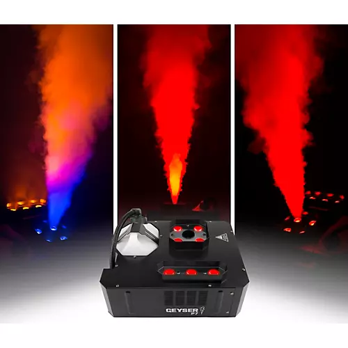 CHAUVET DJ Geyser P7 Compact Fog Machine With RGBA+UV LED and Wireless Remote - musicians--Friend