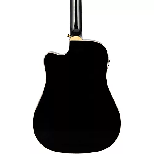 H. Jimenez LGD1 Spruce Top 12-String Acoustic-Electric Guitar Black - musicians--Friend