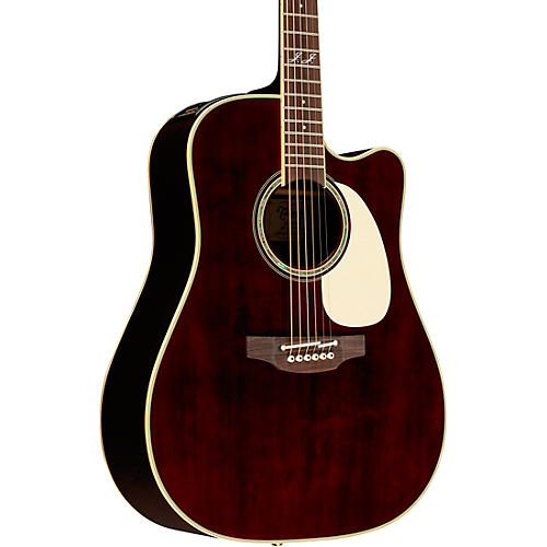 Takamine JJ325SRC John Jorgenson Signature Dreadnought Acoustic-Electric Guitar Red Satin - musicians--Friend