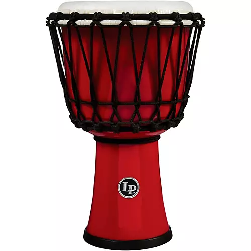 LP World Rope-Tuned Circle Djembe, 7 in. Blue Marble - musicians--Friend