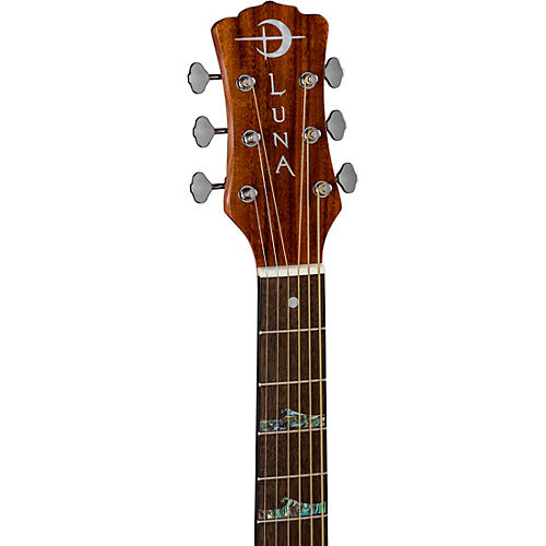Luna High Tide Koa Left-Handed Grand Concert Acoustic/Electric Guitar Satin Natural - musicians--Friend