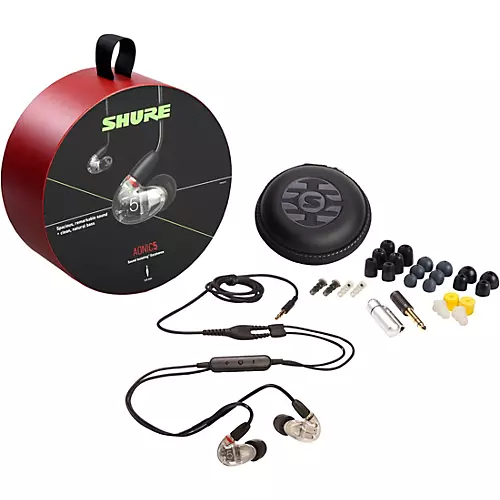 Shure AONIC 5 Sound Isolating Earphones Crystal Clear - musicians--Friend