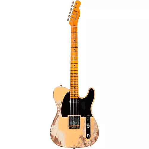 Fender Custom Shop Limited-Edition '53 Telecaster Super Heavy Relic Electric Guitar Aged Nocaster Blonde - musicians--Friend
