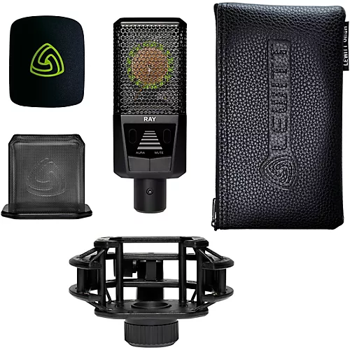 LEWITT RAY Large-Diaphragm Condenser Microphone Black - musicians--Friend