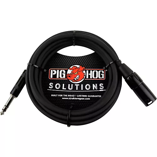 Pig Hog Solutions TRS(M) to XLR(M) Balanced Adapter Cable 5 ft. - musicians--Friend
