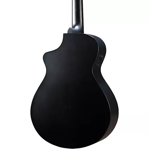 Breedlove Discovery Double Course 12-String Spruce-Mahogany Concert Acoustic-Electric Guitar Satin Black - musicians--Friend