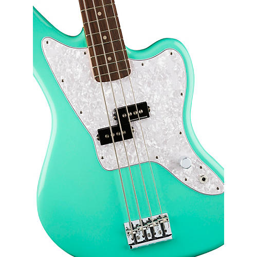 Fender Limited-Edition Mark Hoppus Jaguar Bass Guitar Sea Foam Green - musicians--Friend