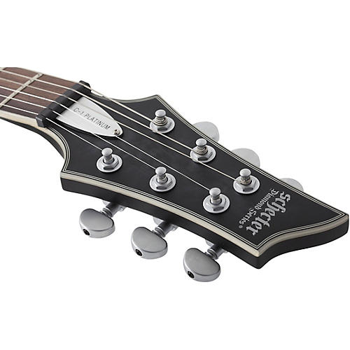 Schecter Guitar Research C-1 Platinum Electric Guitar Satin Purple Burst - musicians--Friend