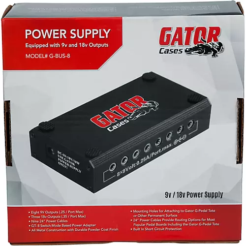 Gator G-Bus-8-US Pedalboard Power Supply - musicians--Friend