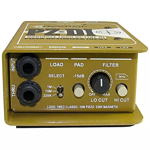 Radial Engineering PZ-DI Acoustic/Orchestral Instrument Active Direct Box - musicians--Friend