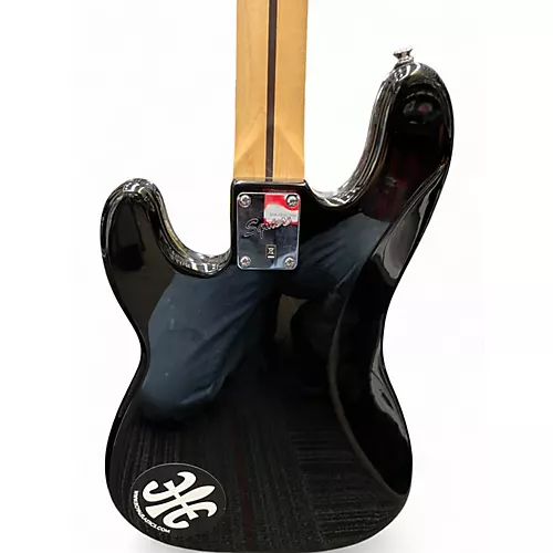 Used Squier Affinity P-Bass Black Electric Bass Guitar Black - musicians--Friend