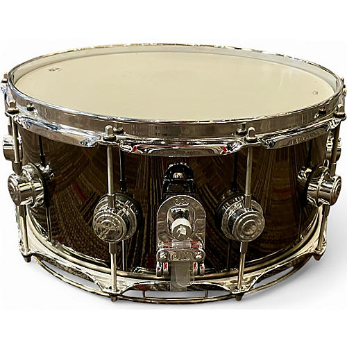 Used DW 14X6.5 Collector's Series Snare Black Nickel Over Brass Drum Black Nickel Over Brass 213 - musicians--Friend