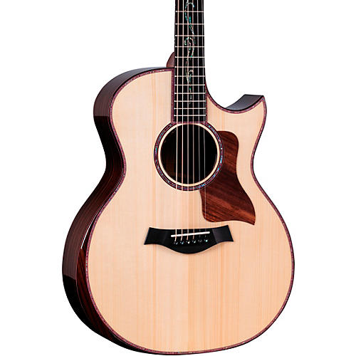 Taylor Custom Adirondack Spruce-Indian Rosewood Grand Auditorium Acoustic-Electric Guitar Natural - musicians--Friend