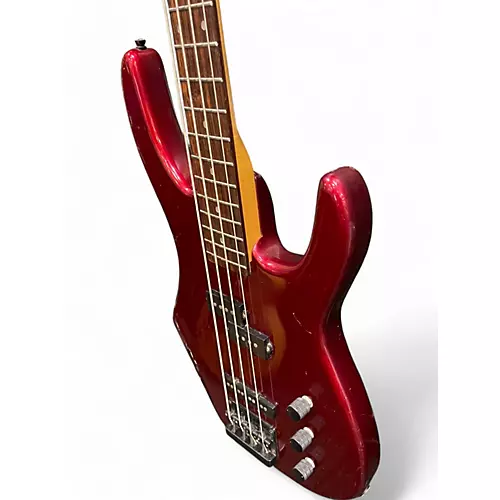 Used Squier HM BASS Candy Apple Red Electric Bass Guitar Candy Apple Red - musicians--Friend
