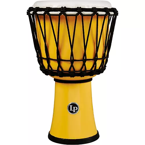 LP World Rope-Tuned Circle Djembe, 7 in. Blue Marble - musicians--Friend