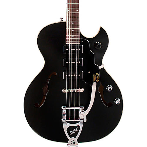 Guild Starfire I Jet90 Semi-Hollow Electric Guitar Satin Black - musicians--Friend