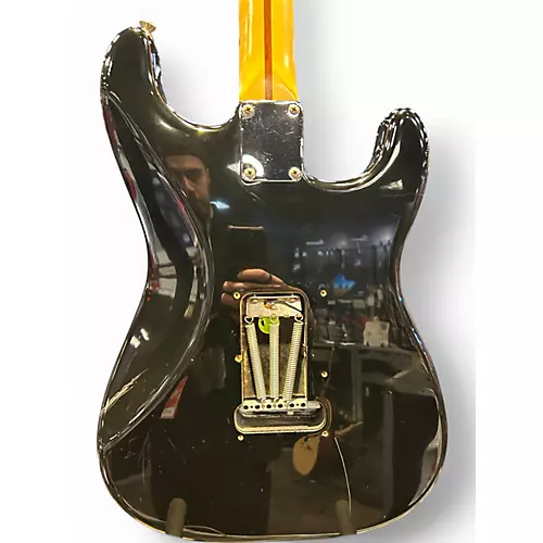 Used Fender Starcaster Left Handed Black Electric Guitar Black - musicians--Friend