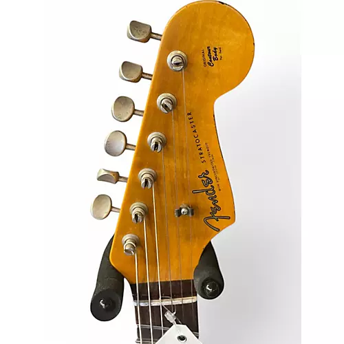Used Fender STRATOCASTER 61 HEAVEY RELIC CUSTOM SHOP Surf Green Solid Body Electric Guitar Surf Green - musicians--Friend