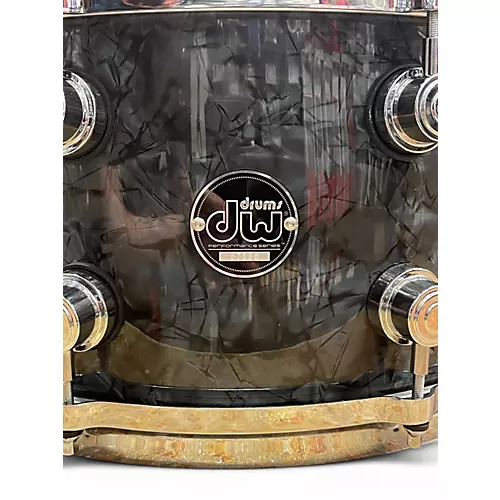 Used DW 14X7 Custom Performance Series Black Diamond Drum Black Diamond 214 - musicians--Friend