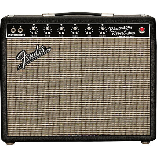 Fender '64 Custom Princeton Reverb 12W 1x10 Tube Guitar Combo Amp Black - musicians--Friend