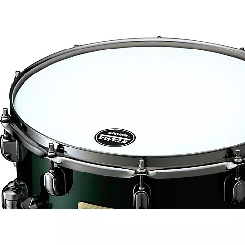 TAMA S.L.P. Bubinga/Maple Snare Drum 14 x 6.5 in. Malachite Green Zebrawood - musicians--Friend