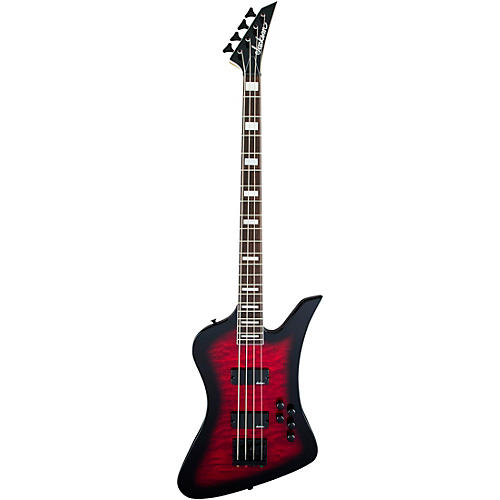 Jackson JS Series Kelly Bird JS3Q Bass Transparent Blue Burst - musicians--Friend