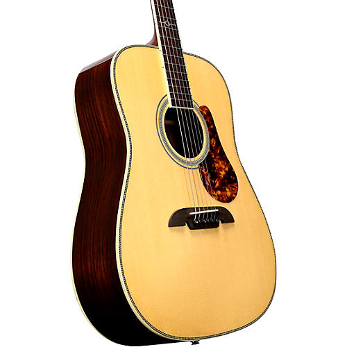 Alvarez MD70e Herringbone Dreadnought Acoustic-Electric Guitar Natural - musicians--Friend