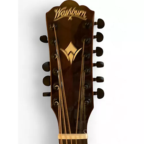 Used Washburn WCG15SCE Natural 12 String Acoustic Electric Guitar Natural - musicians--Friend