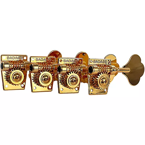Leo Quan Badass OGT Open Gear Large Post 4-In-Line Bass Tuning Machines Black - musicians--Friend