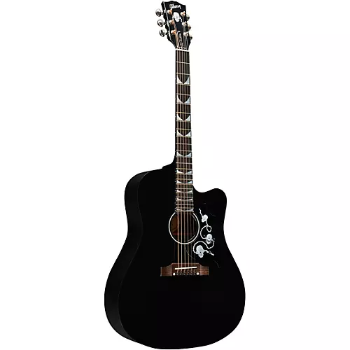 Gibson Dave Mustaine Songwriter Acoustic-Electric Guitar Ebony - musicians--Friend