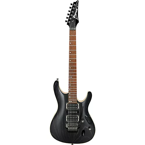Ibanez S570AH Electric Guitar Silver Wave Black - musicians--Friend