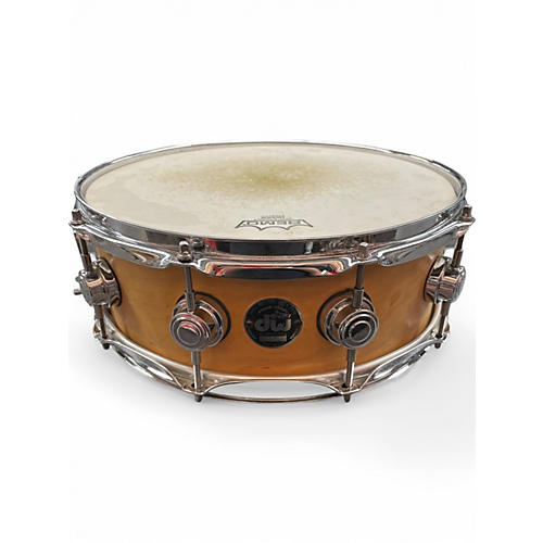 Used 2002 DW 14X5.5 Collector's Series Maple Snare Natural Drum Natural 211 - musicians--Friend