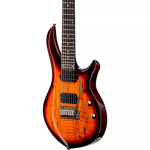 Sterling by Music Man Majesty With DiMarzio Pickups 7-String Electric Guitar Blood Orange Burst - musicians--Friend